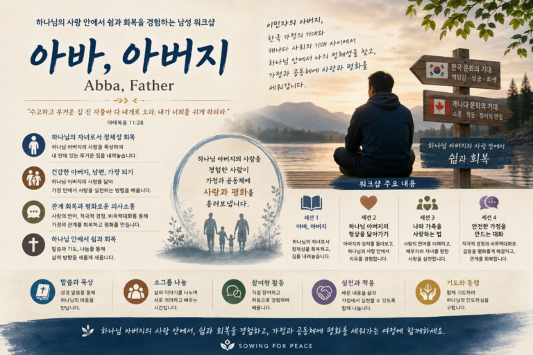 ‘아바 아버지, Abba, Father’ 워크샵, 몬트리올 한인연합교회